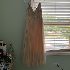 BHLDN AVERY DRESS IN OYSTER